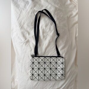 Geometric Black and White Crossbody Bag